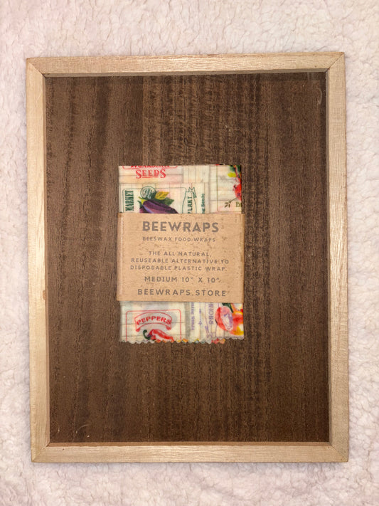 Beeswax Food Wrap Single Medium 10” x 10”
