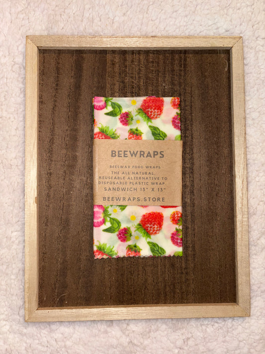 Beeswax Food Wrap Single Sandwich 13” x 13”