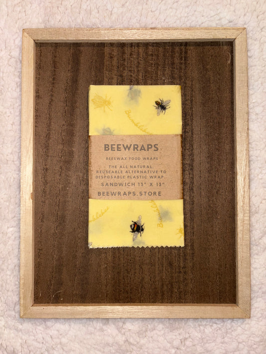 Beeswax Food Wrap Single Sandwich 13” x 13”